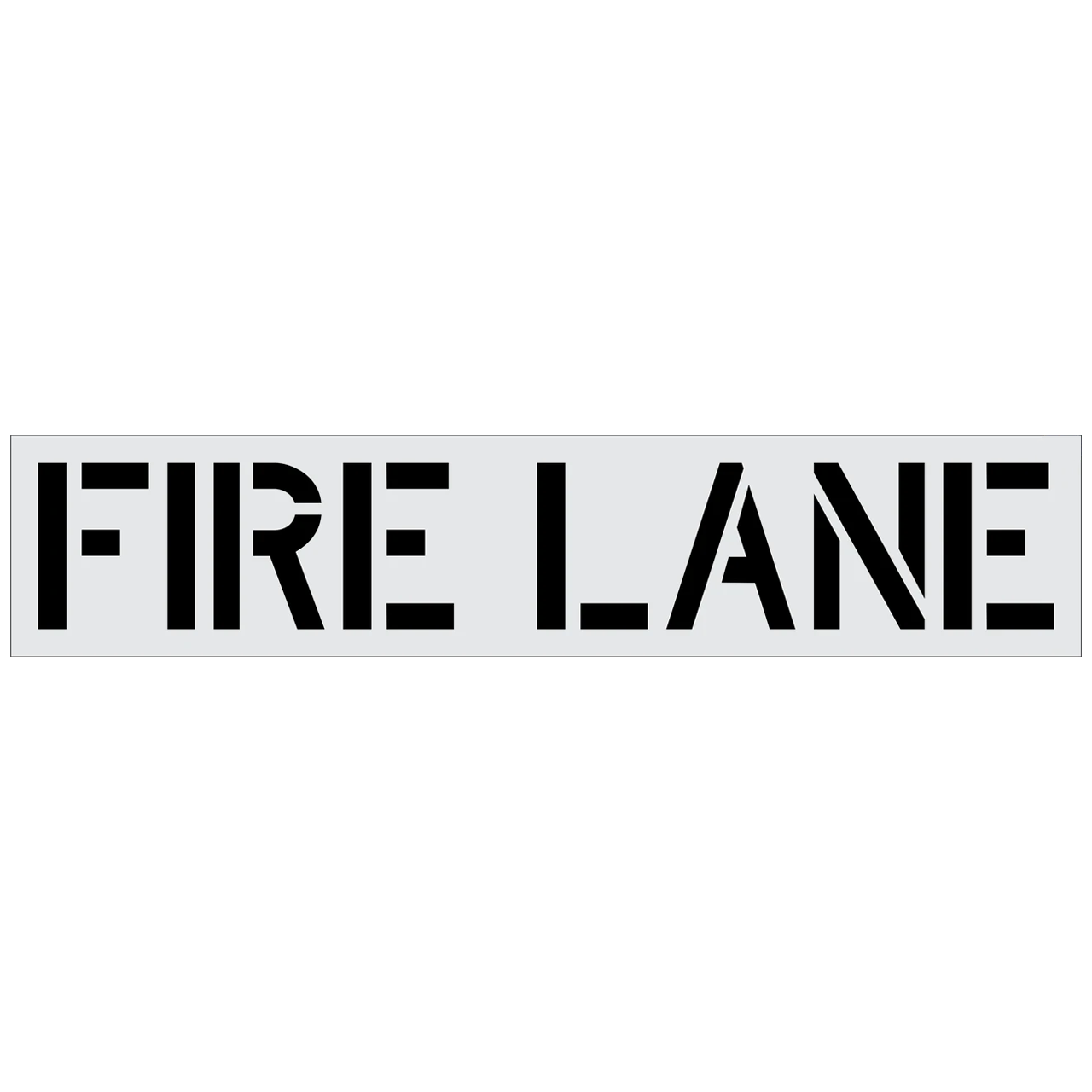FIRE LANE Stencil for Pavement Marking