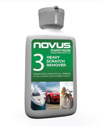 NOVUS 3: Heavy Scratch Remover 2 oz. Bottle of Plastic Polish