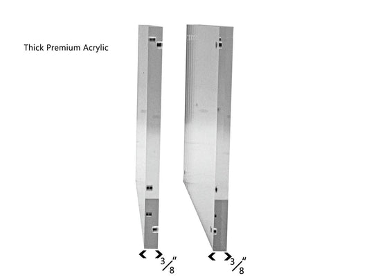 7"W x 5"H Thick Premium Photo Holder Sign Stand Magnetic Closure