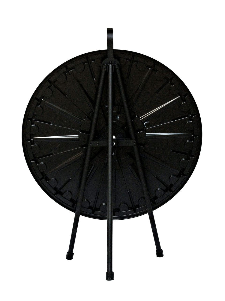 12 Slot 20.5" Mini Prize Wheel Tabletop Game Black for Shows