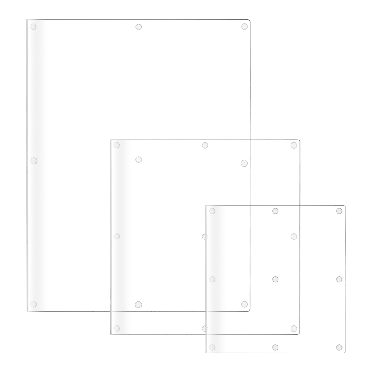 Cutting Board with Lip for Countertops Clear Acrylic