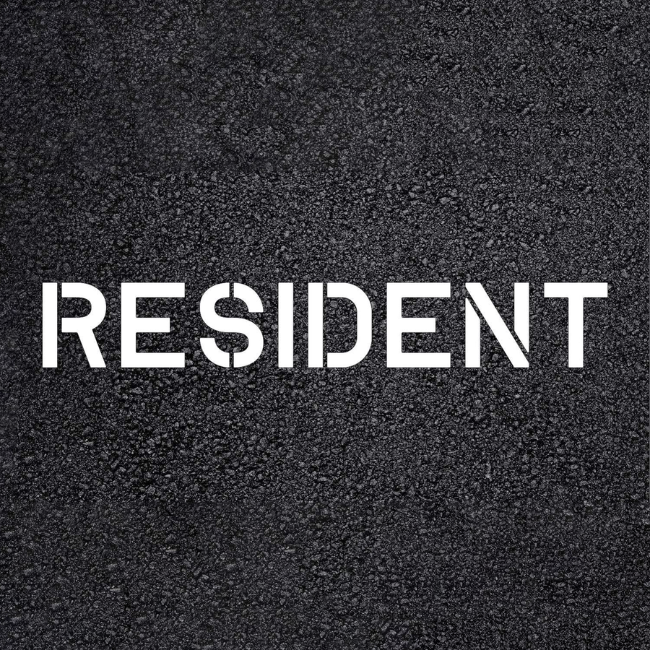 RESIDENT Stencil with 10" Letters for Parking Lots