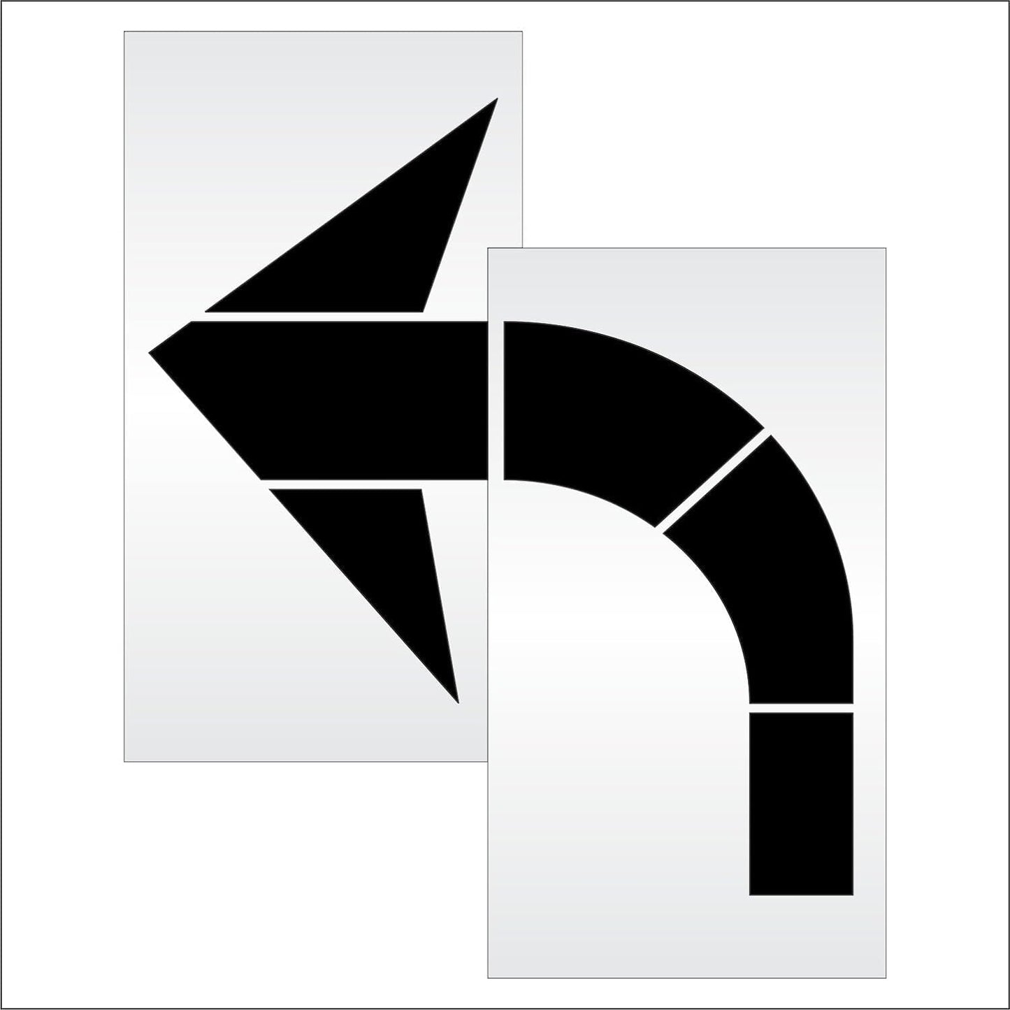 96" Arrow Stencil Department of Transportation 8 Foot Template