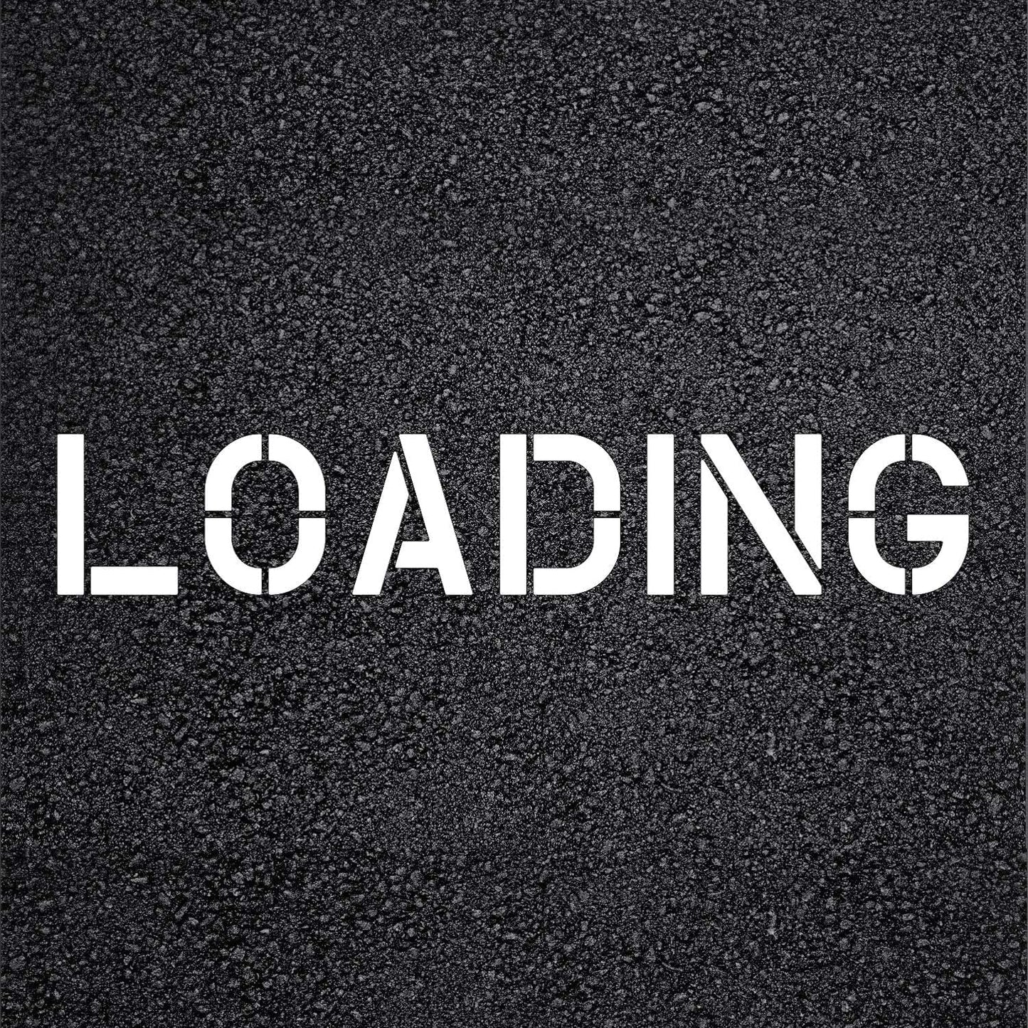 LOADING Stencil Template for Parking Lots Garages and Hotels