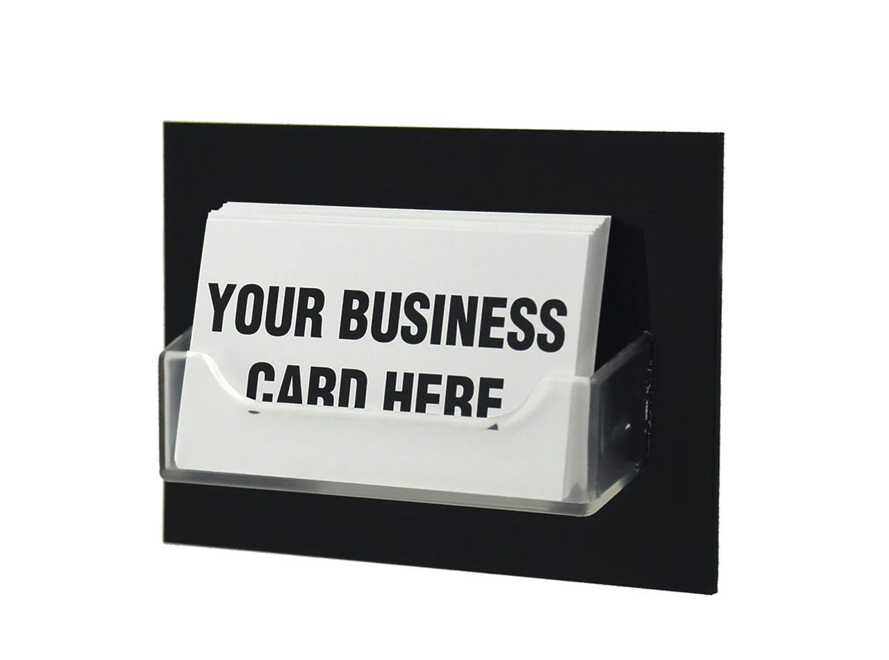 Appointment Gift Card Display Holder Large Black Backing Clear Pocket