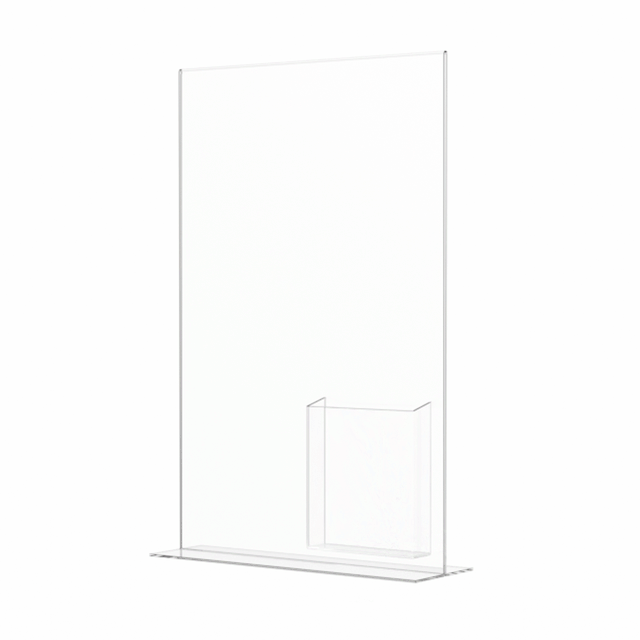 11"W x 17"H Poster Size Sign Frame with Trifold Brochure Slot