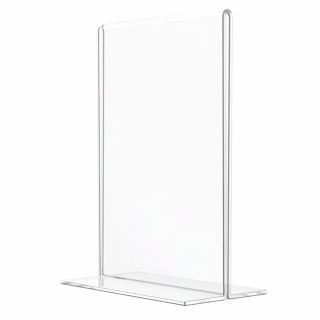 Sign Holder 3.5"W x 5"H Double Sided Bottom Load Table Tent