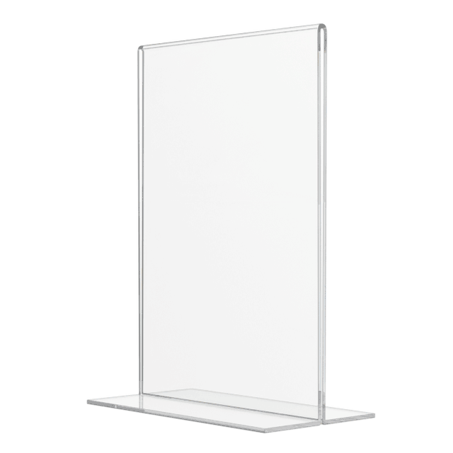 Sign Holder 5"W x 7"H Double Sided Bottom Load Table Tent