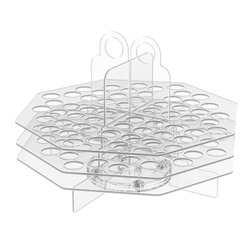 Rotating 56 Slot Cosmetic Organizer Clear Acrylic Display