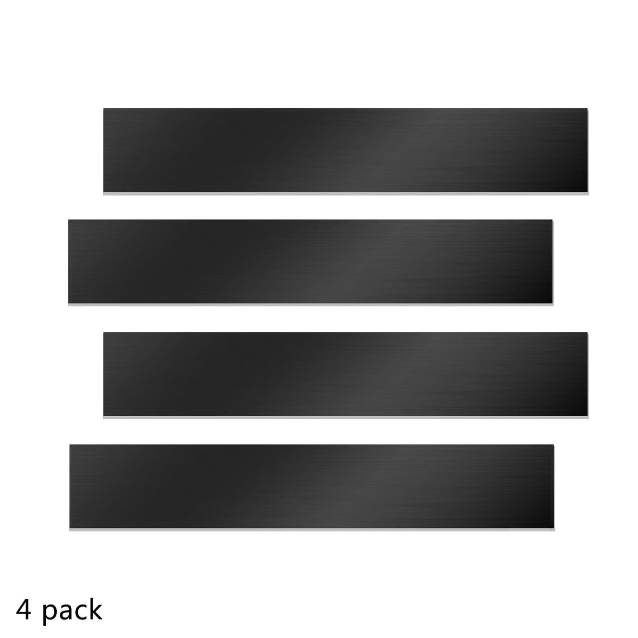 Magnetic Strips 3"W x 1"H Accessories Hardware Pack of 4