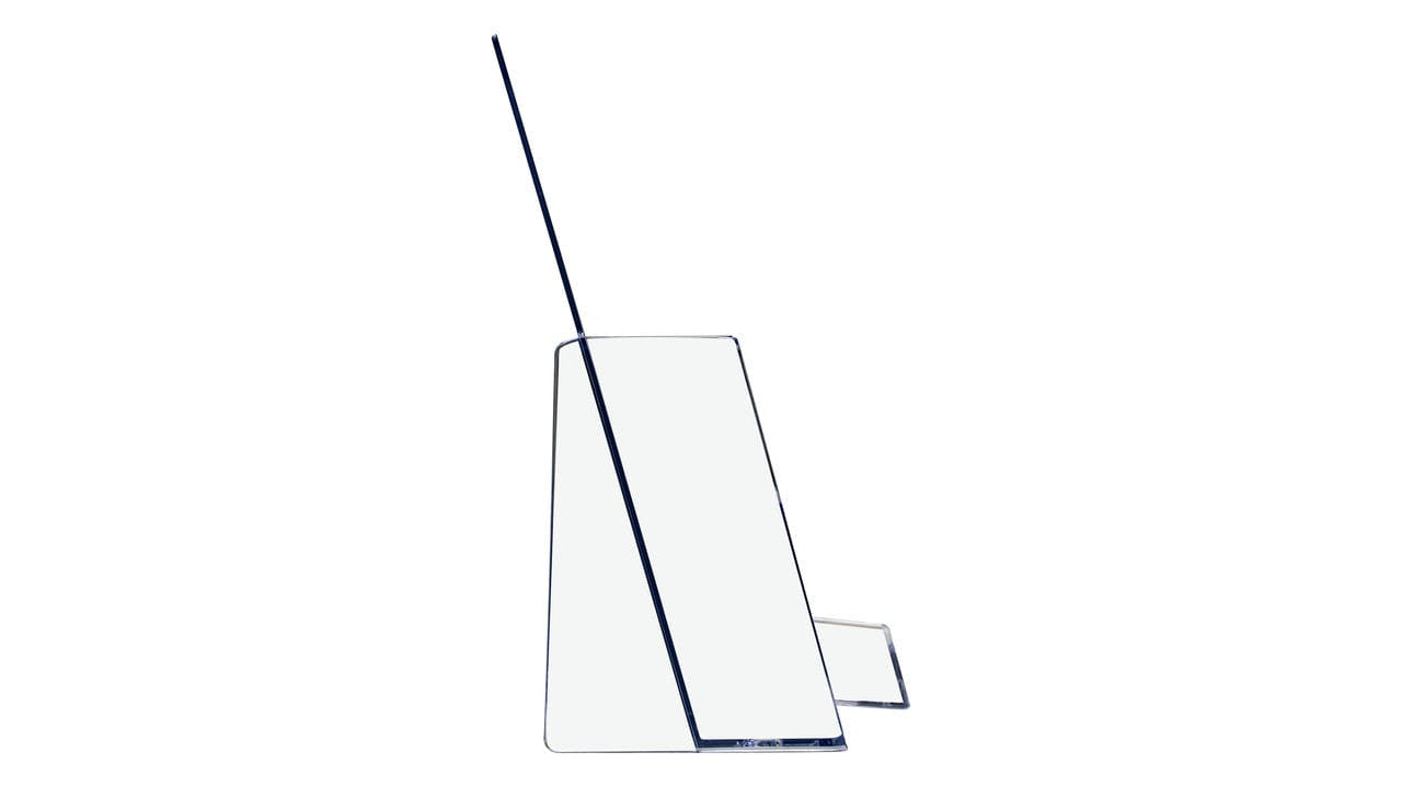 5.5"W Bifold Brochure Holder Display with Business Card Pocket