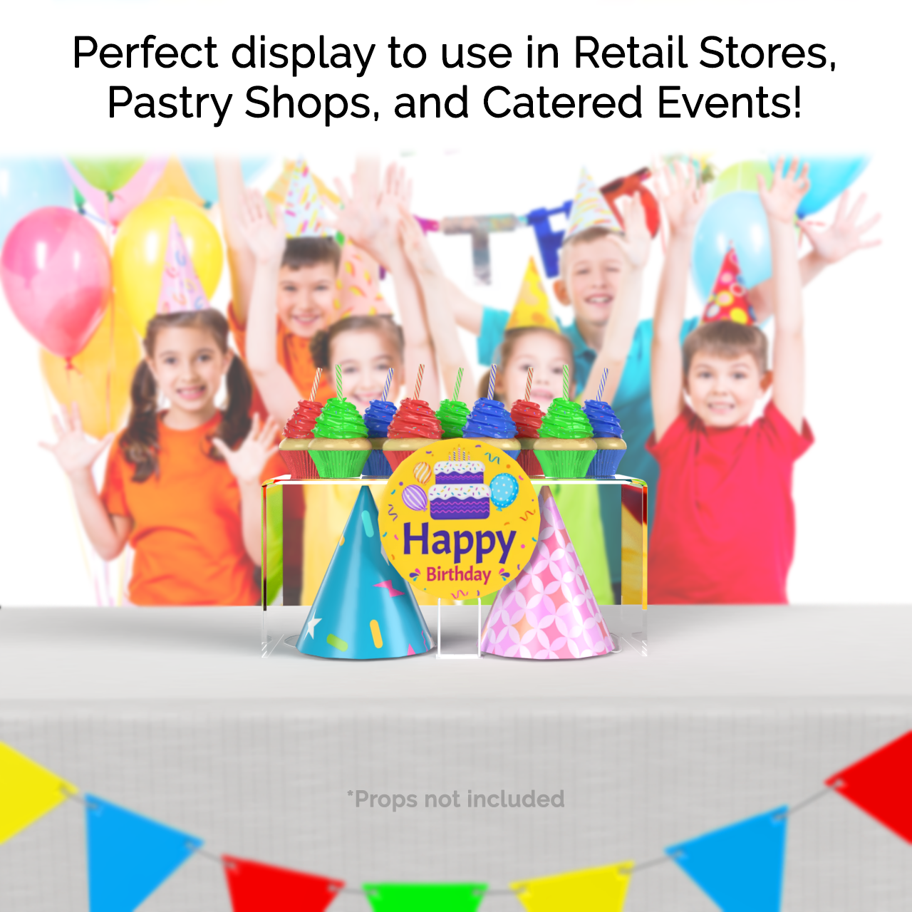 13" x 4.5" Riser Display Stand Acrylic Product Display Showcase