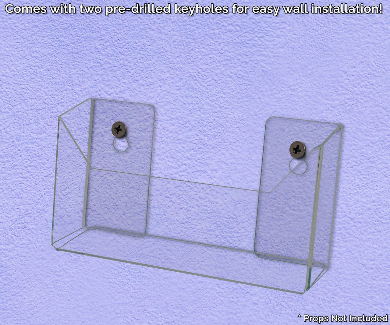 7.5"W Oversized Postcard Rack Open Back Brochure Display Holder