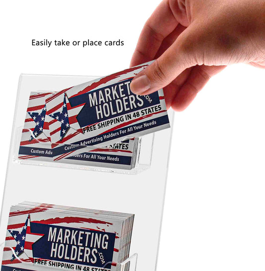 Business Card Holder 2 Slot with 5" x 7" Image Display