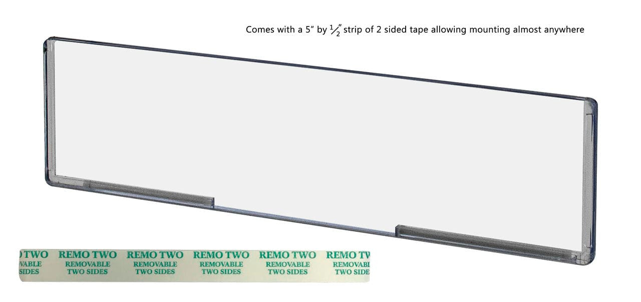 8.5"W x 2"H Name Plate Sign Holder with Double Sided Tape