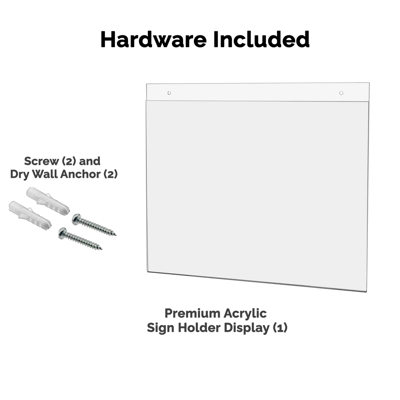 14"W x 11"H Wall Sign Holder with Hanging Hardware