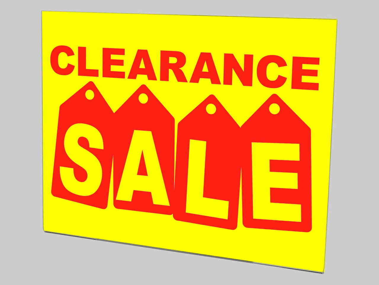 14"W x 11"H Wall Sign Holder with Double Sided Tape