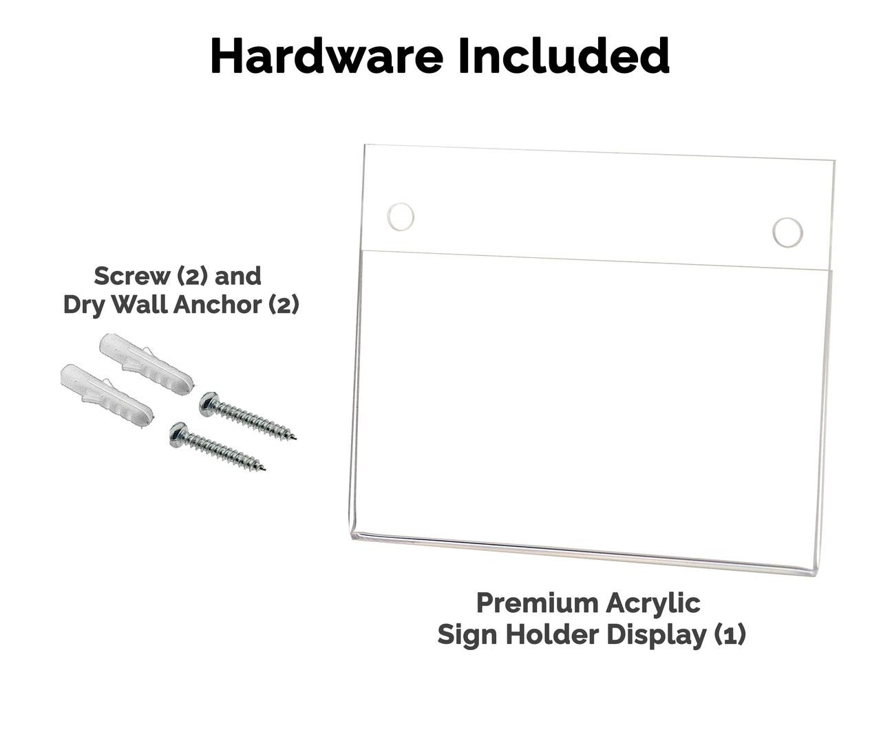 Sign Holder with Hardware
