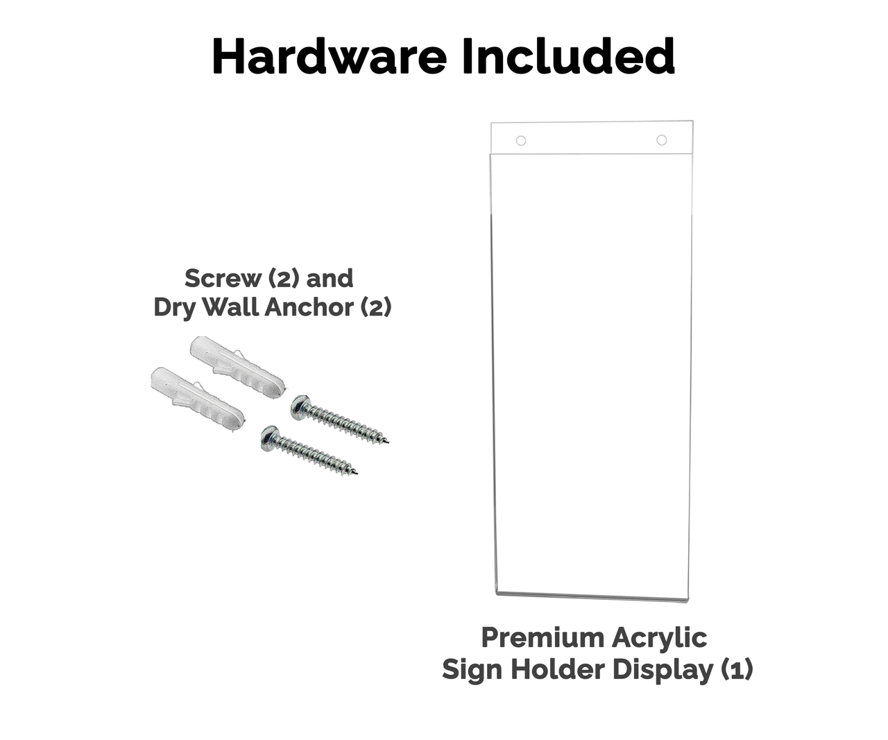 Sign Holder with Hardware