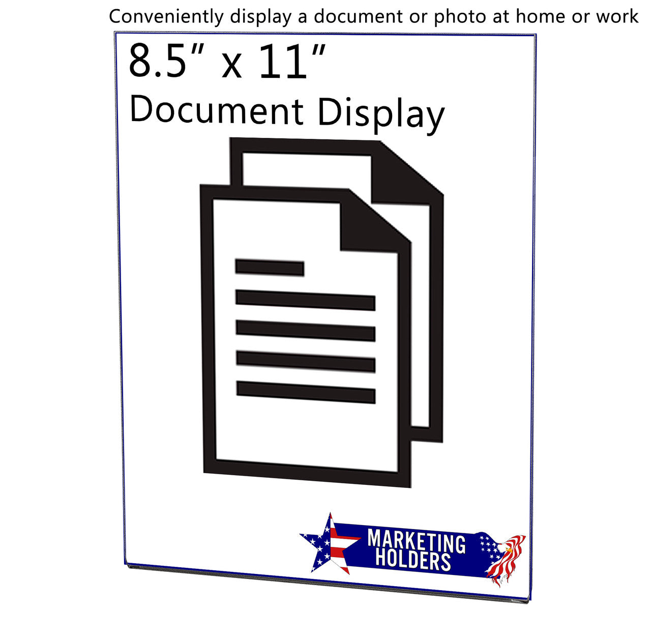 Magnetic 8.5"W x 11"H Sign Holder Metal Mount