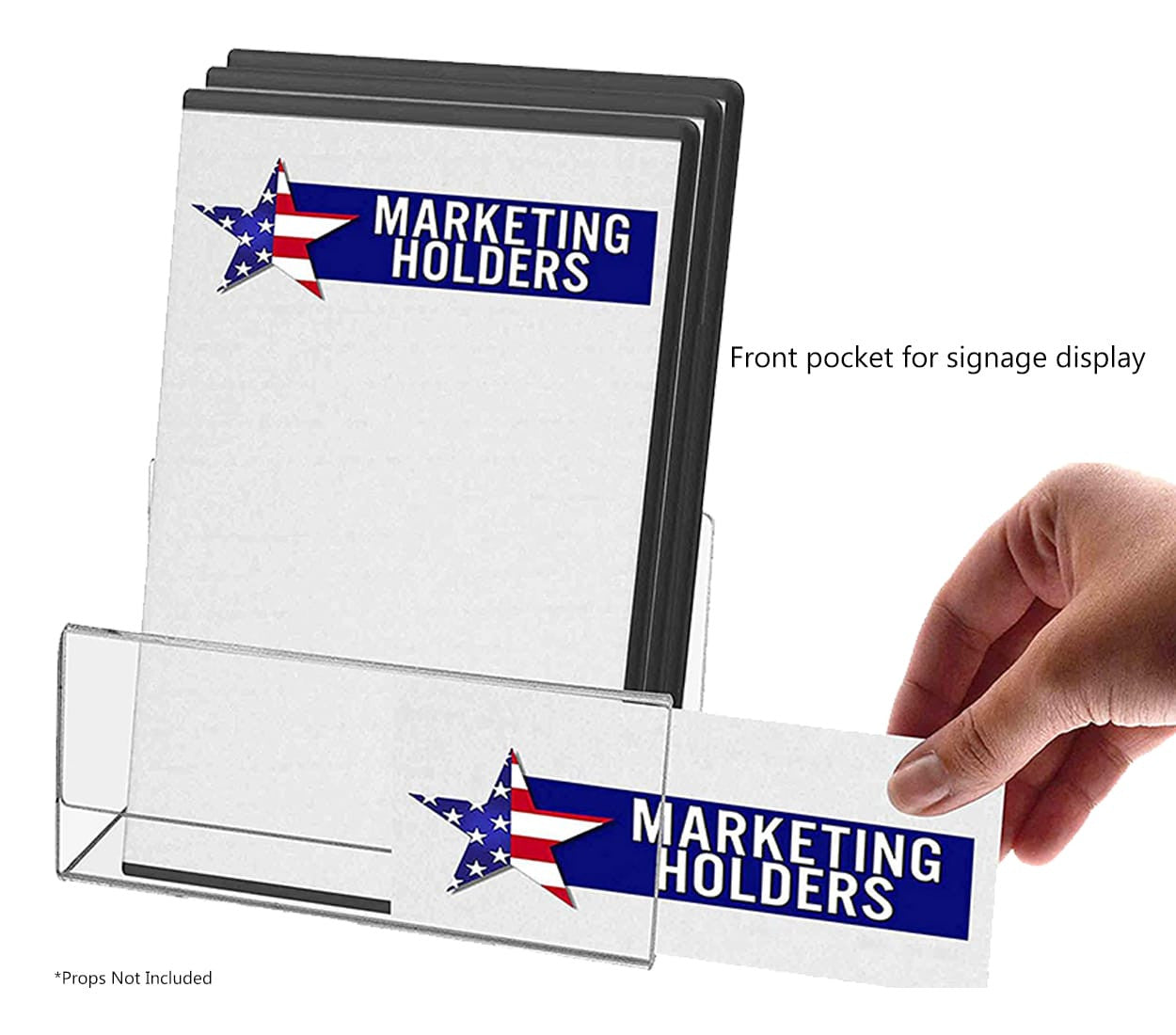 5.5"W x 3.5"D Slatwall Platform U Shape Rack Compact Disc Display