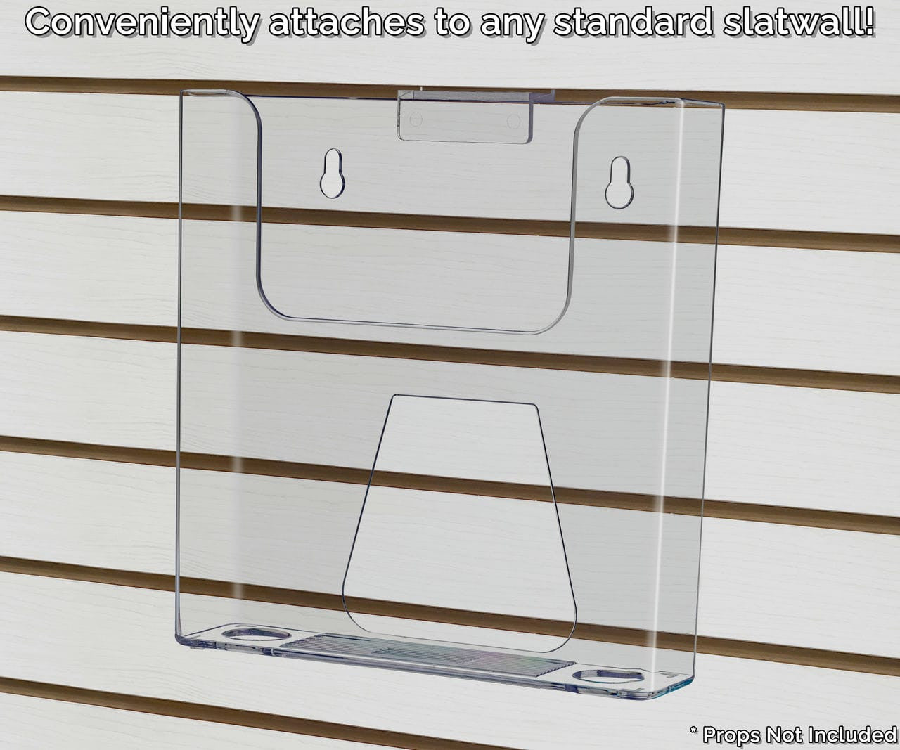 Slatwall 6.5"W Bifold Brochure Holder Literature Display