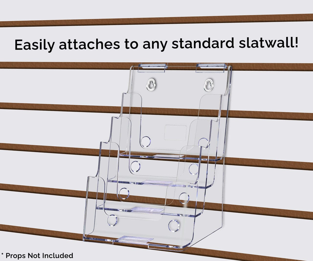 Six and a Quarter Inches Wide Easily attaches to any standard slatwall