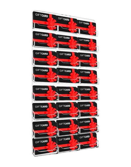 24 Pocket Wall Mount Business and Gift Card Holder