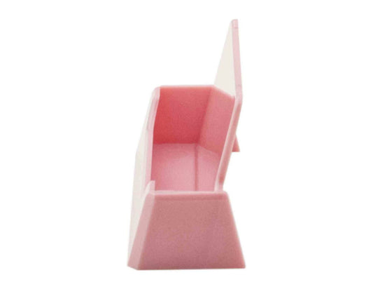 Light Pink Business Card Holder Pocket Countertop Display Stand