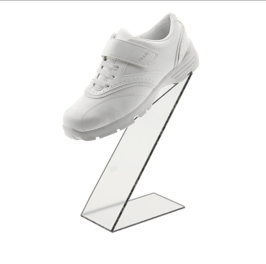 Acrylic Display Shoe Riser 10.5"H Z Shaped Footwear Stand