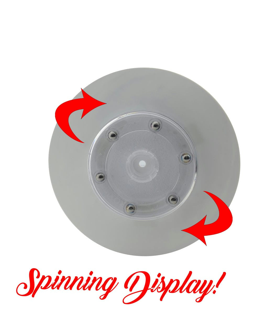 Rotating Holder for 4"W Brochures 3 Pocket Countertop Display