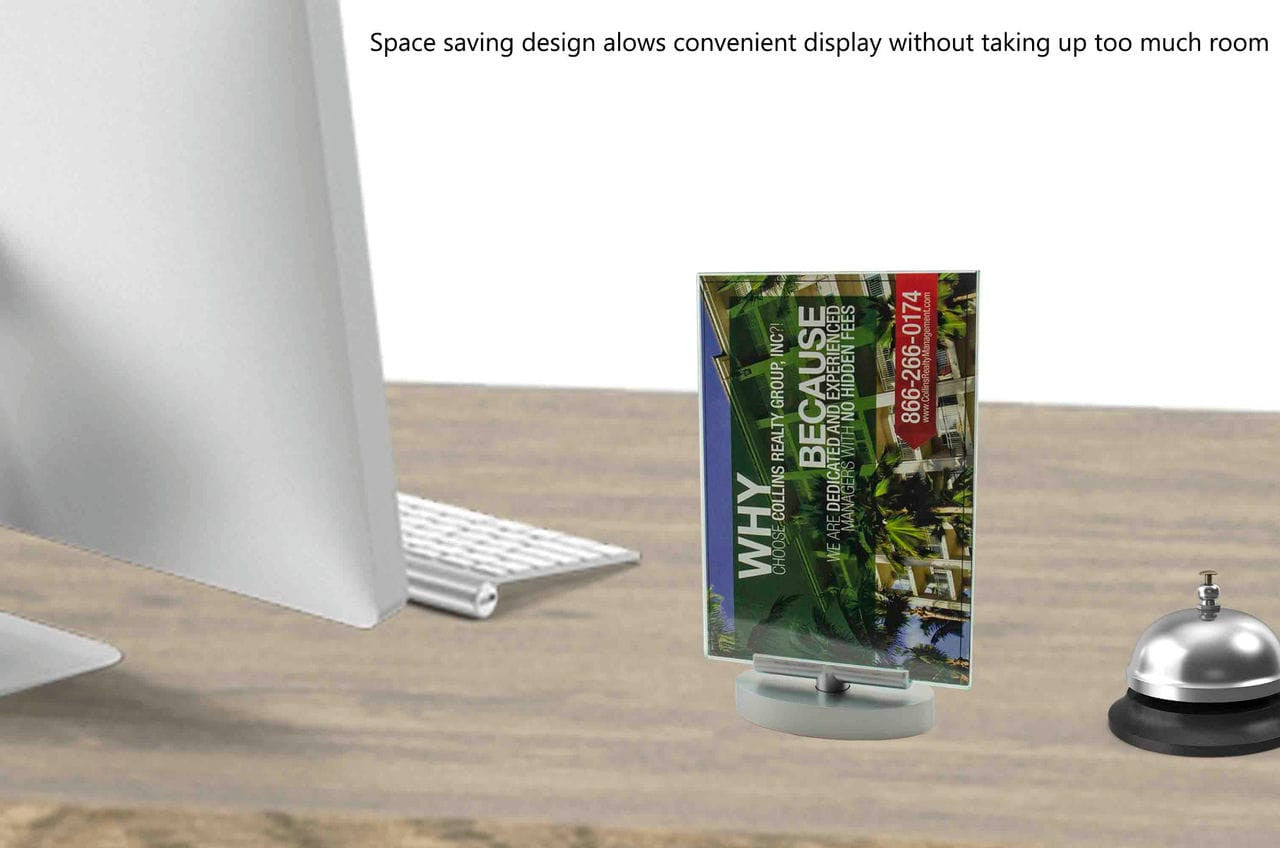 Space saving design allows convenient display without taking up too much room