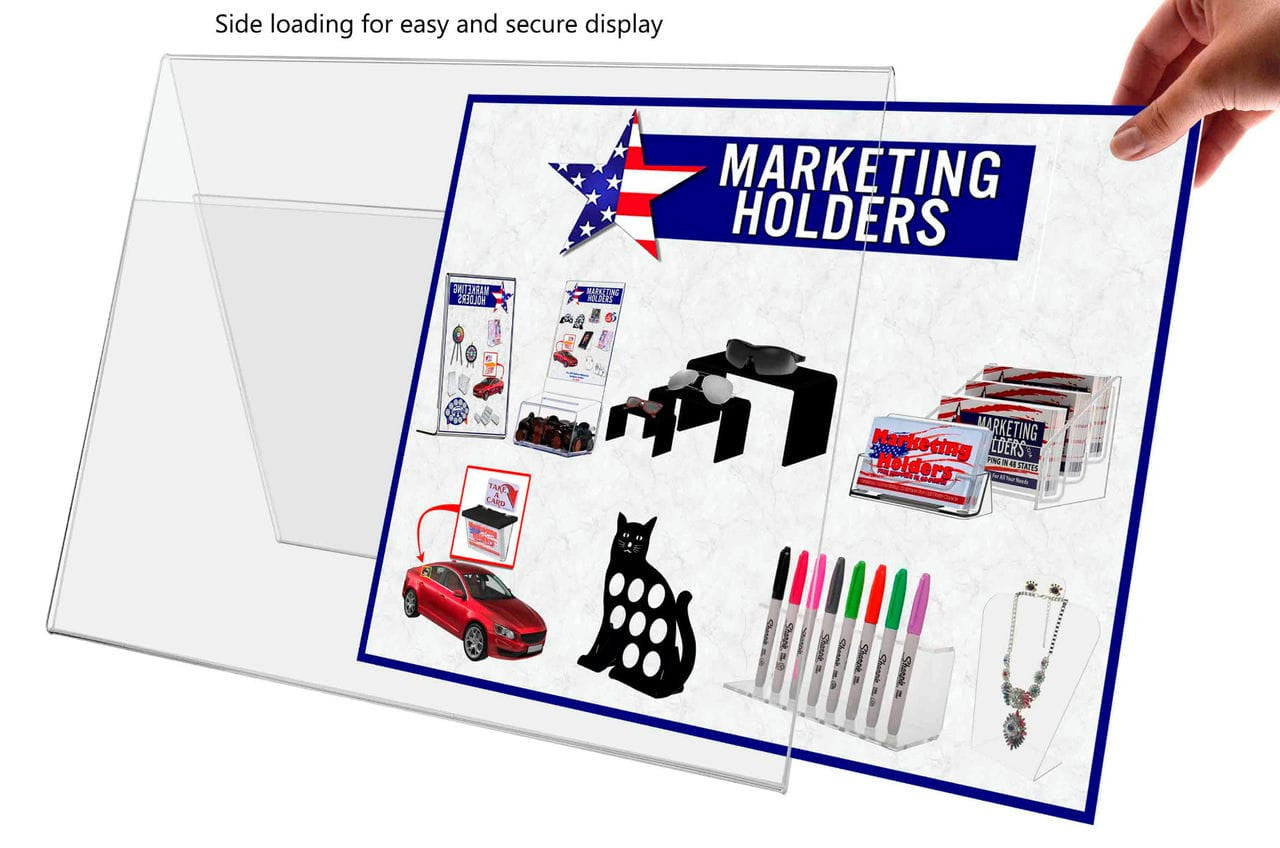 11"W x 8.5"H A Frame Sign Holder Double Sided Table Tent