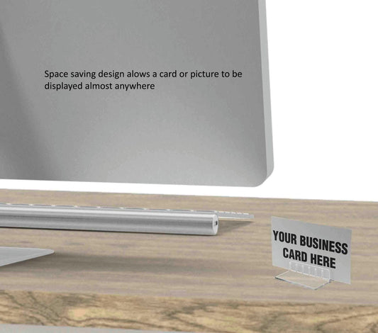 Space saving design allows a card or picture to be displayed almost anywhere