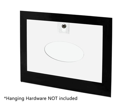 Seven Inches Wide by Five Inches High Hanging hardware not included