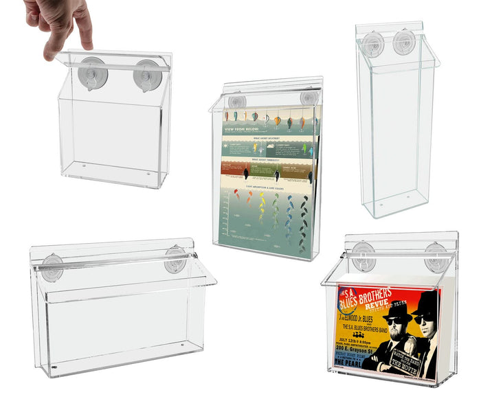 Suction Cup Outdoor Brochure Holders