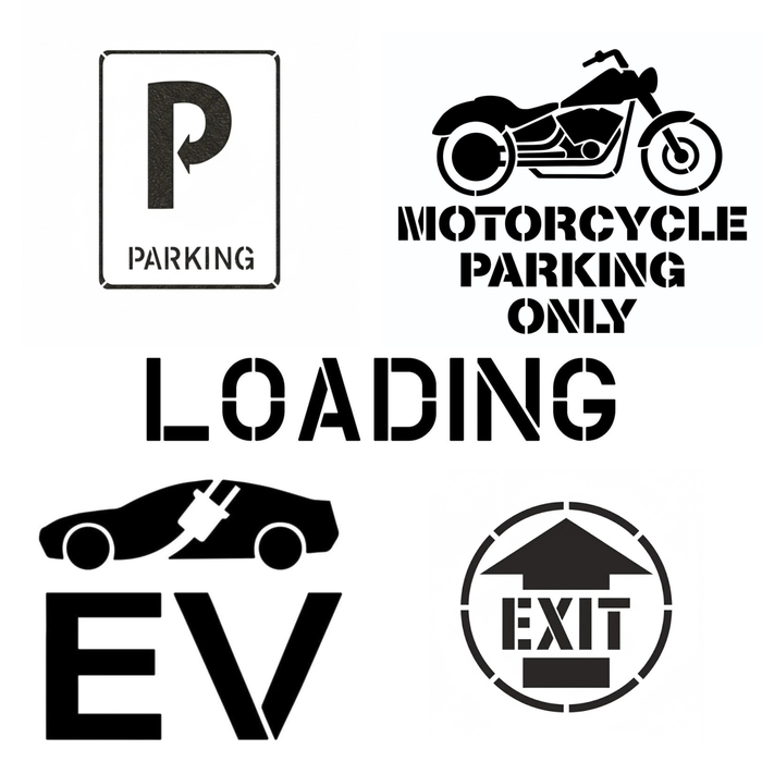 Parking Lot Stencils