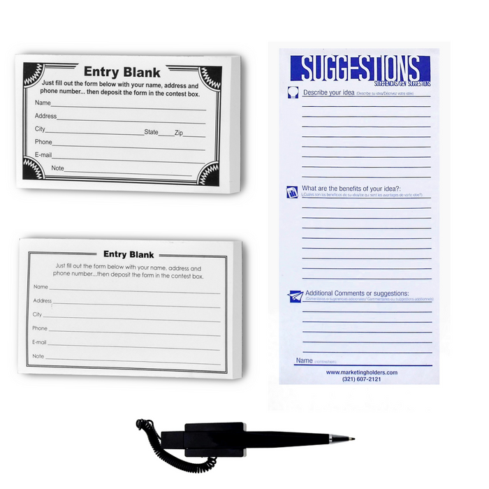 Ballot Box Suggestion Comment Entry Forms