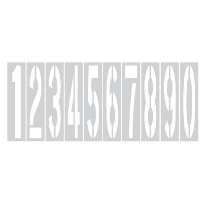 8 Foot Number Stencils for Parking Lots