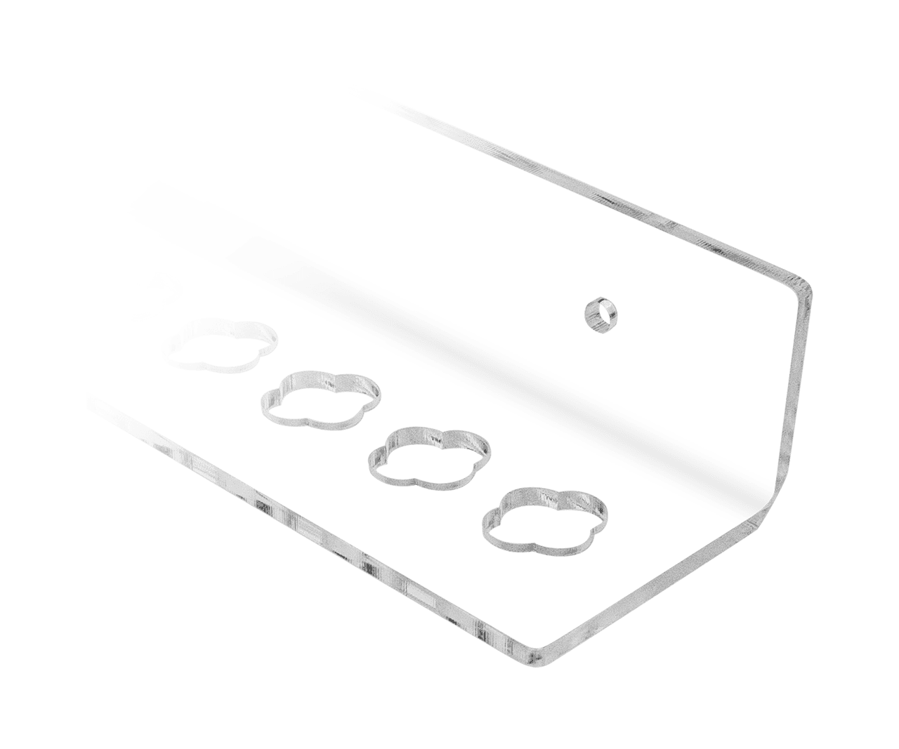 Scissor Shear Grooming Display Rack Wall Mount with 12 Holes