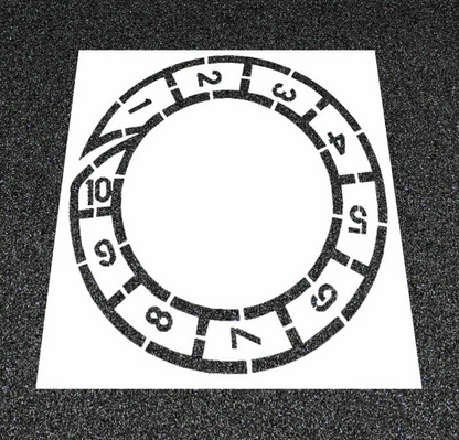 Circular Hopscotch Stencil 72" for Playgrounds and Parks