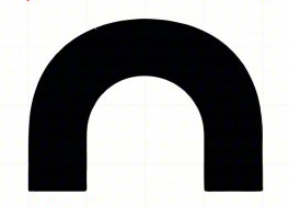 Pavement Ends Loop Stencil 16" x 12" for Painting Roadways