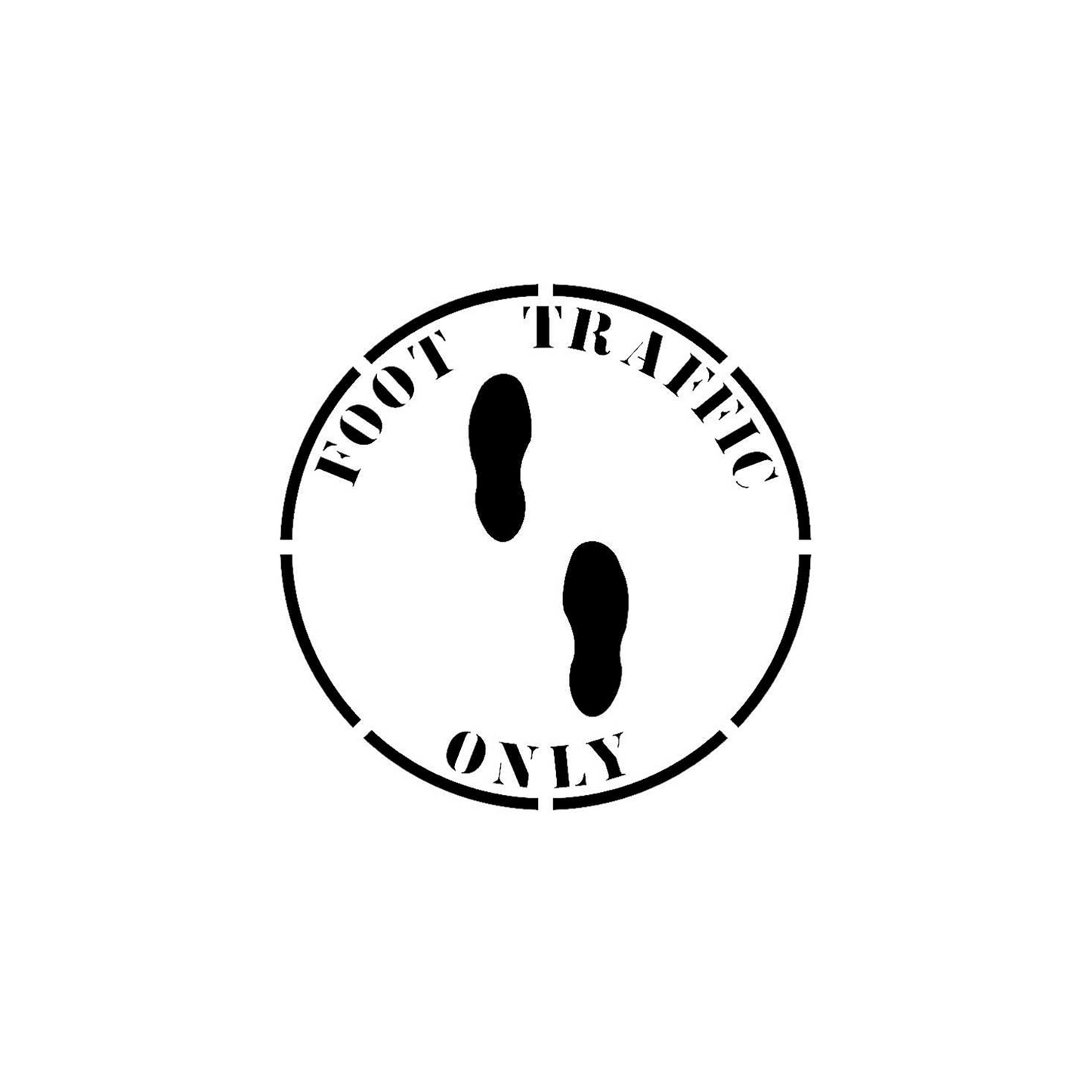 Safety Floor Footsteps Marking Stencil