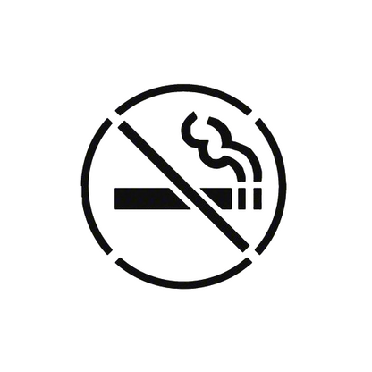 No Smoking Stencil 26" for Painting Floors or Walls
