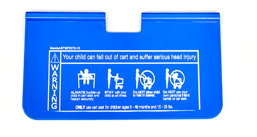 Shopping Cart Replacement Printed Seat Part HDPE