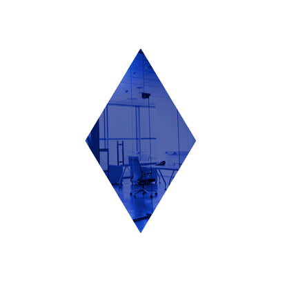 50 Pack Diamond Shaped Mirror Acrylic Pieces for Arts and Crafts