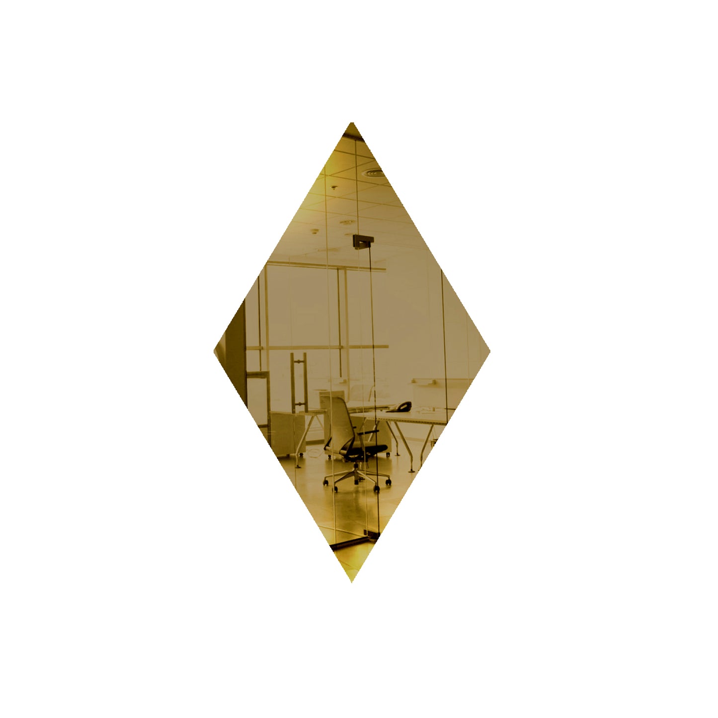 25 Pack Diamond Shaped Mirror Acrylic Pieces for Arts and Crafts