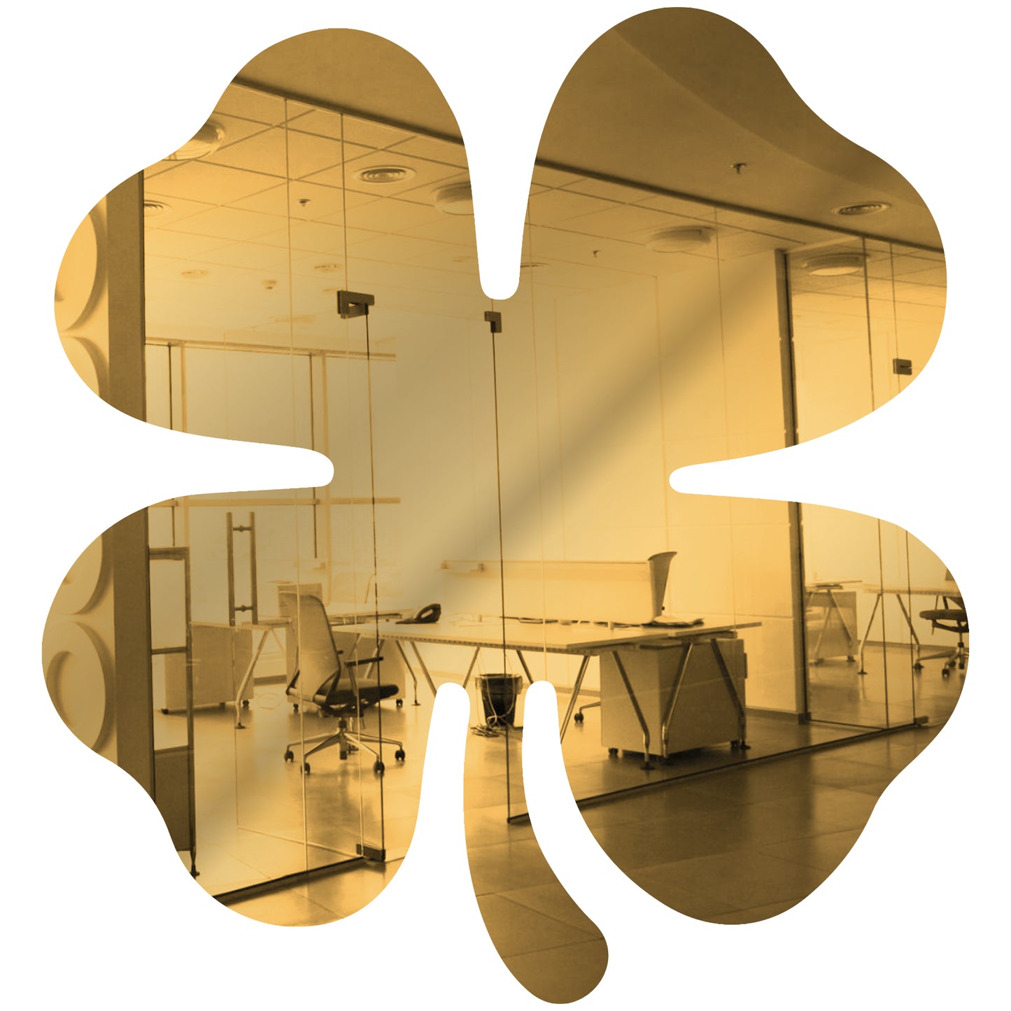 50 Pack Shamrock Shape Acrylic Mirror Tiles Crafts Select Color