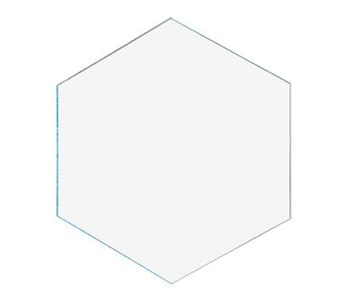 Hexagon Tile 3" Acrylic 1/4" Thick Pieces for Crafts