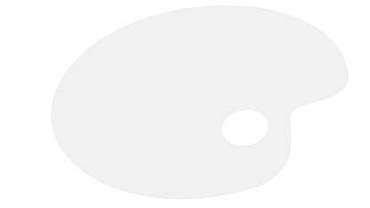 Acrylic Paint Palette 13"W Mixing Tray with Thumb Hole